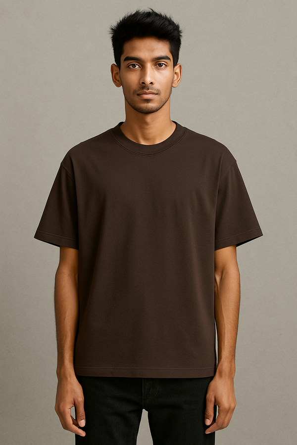 Oversized Beerus Tee – Coffee Colour Edition