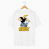 Johnny Bravo Oversized T-Shirt – White