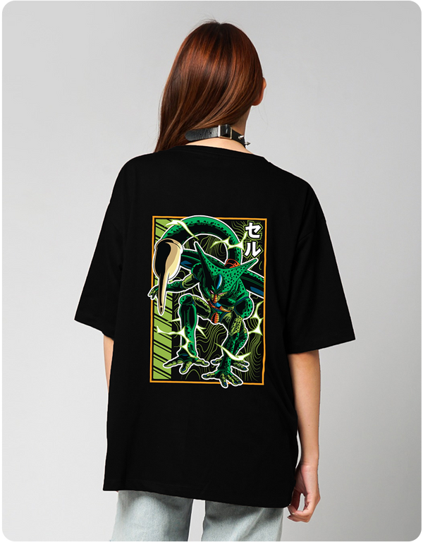 Cell Oversized T-Shirt – Black