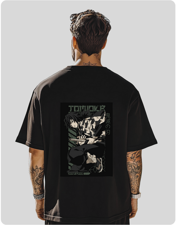 Demon Slayer Oversized T-Shirt – Black