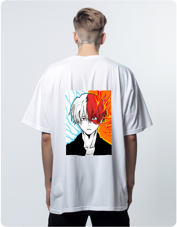 Shoto Todoroki Oversized T-Shirt – White