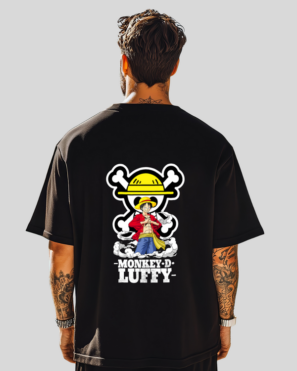Luffy Oversized T-Shirt – Black