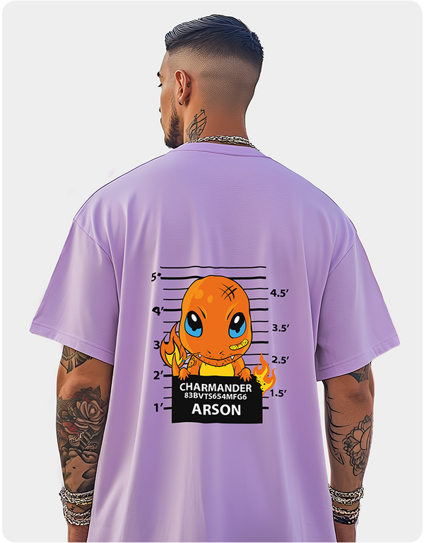 Charmander Oversized T-Shirt – Lavender
