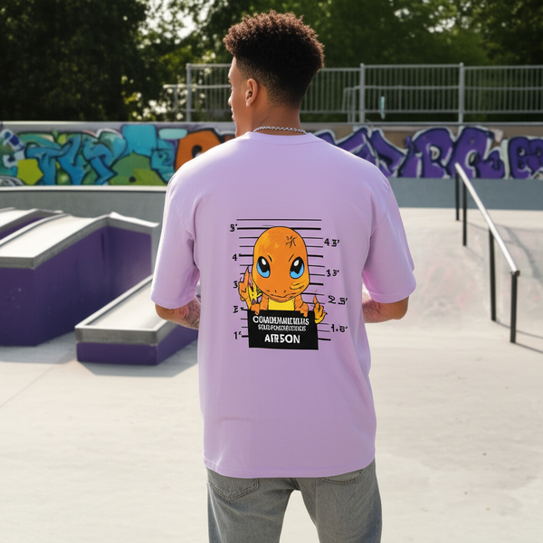 Charmander Oversized T-Shirt – Lavender