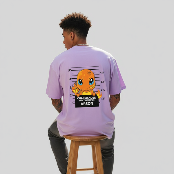 Charmander Oversized T-Shirt – Lavender
