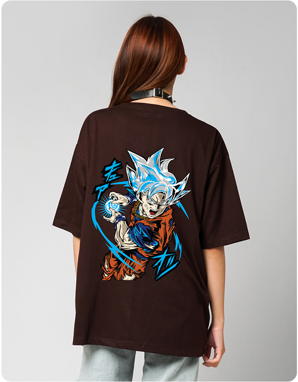 Oversized Goku Tee – Coffee Edition