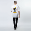 Johnny Bravo Oversized T-Shirt – White