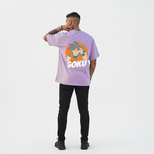 Goku Oversized T-Shirt – Lavender