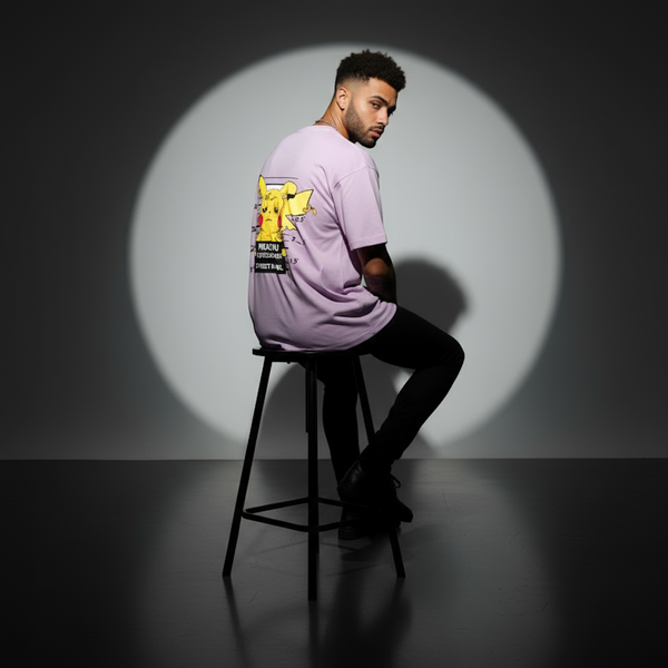 Pikachu Oversized T-Shirt – Lavender