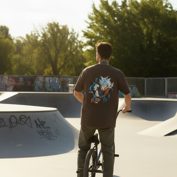 Oversized Goku Tee – Coffee Edition